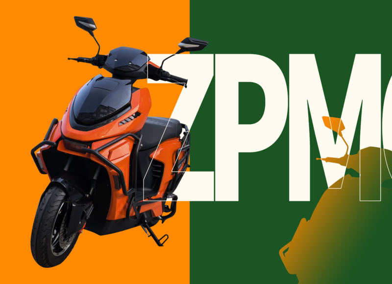 ZP24S sport e-scooter — orange premium variant with aerodynamic bodywork and ZPMOTOS branding.